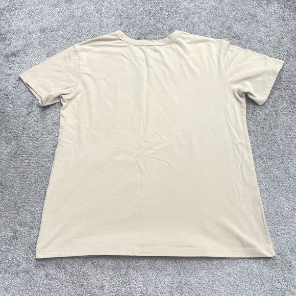 Disney Winnie The Pooh Graphic T-Shirt Womens Medium Nude Brown Casual Crew Tee - Picture 2 of 10